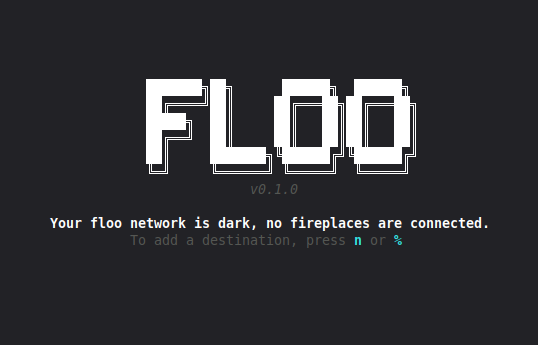 A screenshot of the floo startscreen with no fireplaces